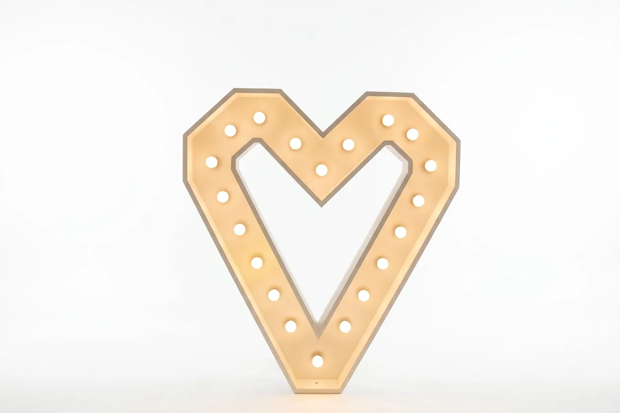 Lichtletter 'Hart'