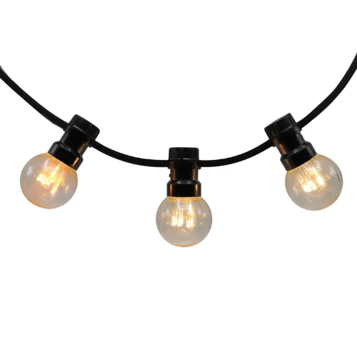 Prikkabel 10m - lampen transparant